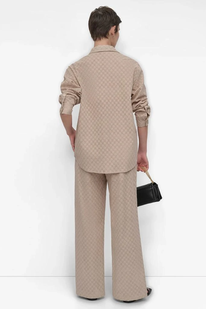 DKNY EYELET LONG SLEEVE BUTTON FRONT SHIRT 2