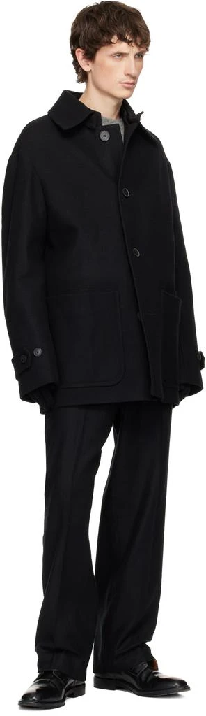 Moncler Black Wool Gloves 3