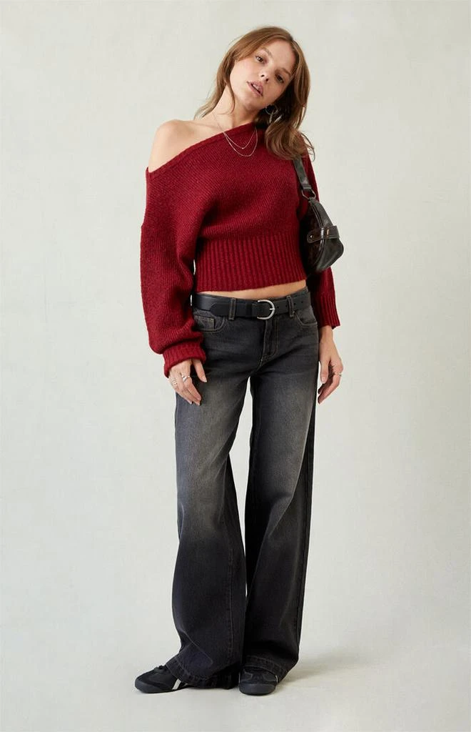 PacSun Casey Low Rise Baggy Jeans Black Tinted 5