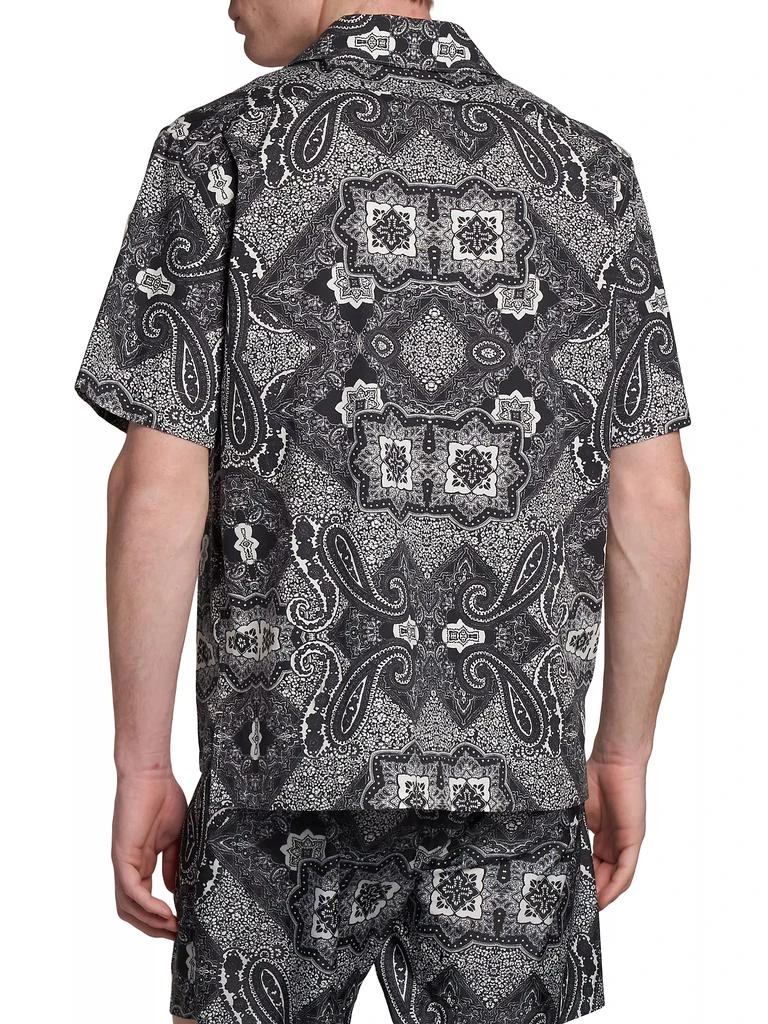Moncler Bandana Print Short-Sleeve Shirt 5