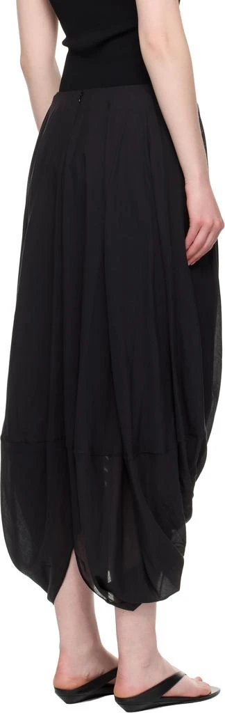 Totême Black Cocoon Maxi Skirt 3