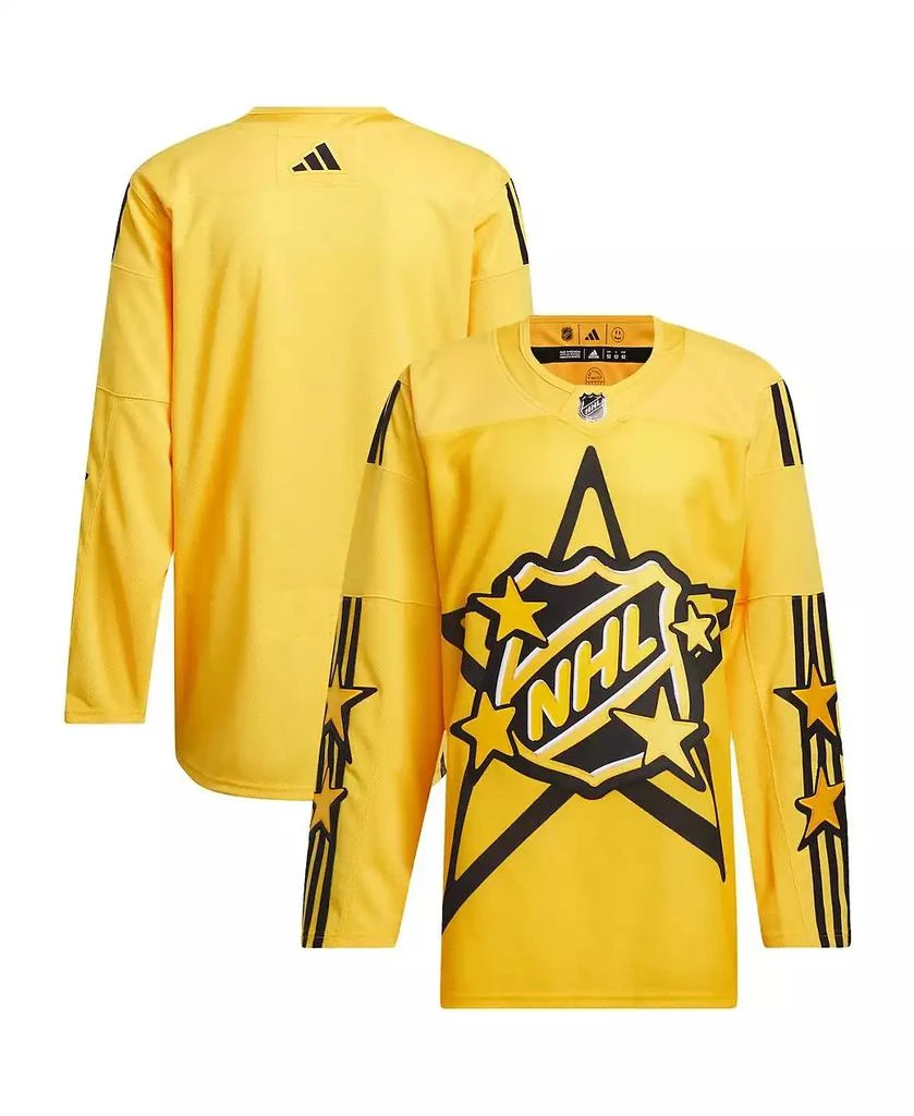 Adidas Men's 2024 NHL All-Star Game x drew house Yellow Authentic Jersey 1