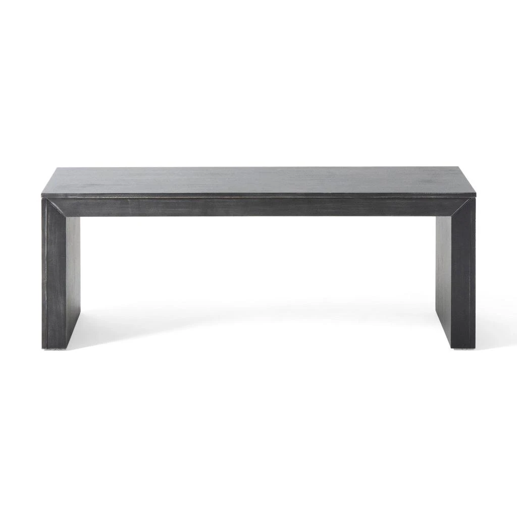 Streamdale Furniture Streamdale Acacia Wood Dining Bench, Black 4