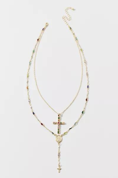 Urban Outfitters Blair Cross Layered Necklace