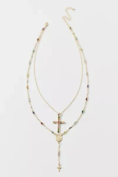 Urban Outfitters Blair Cross Layered Necklace 2