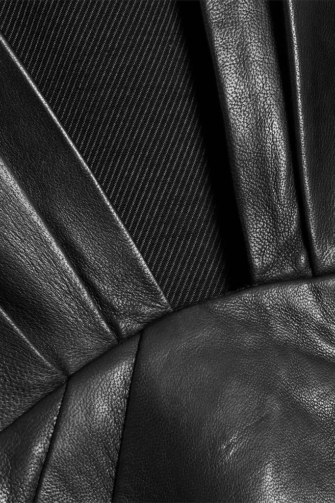 IRO Enali draped leather mini dress 4