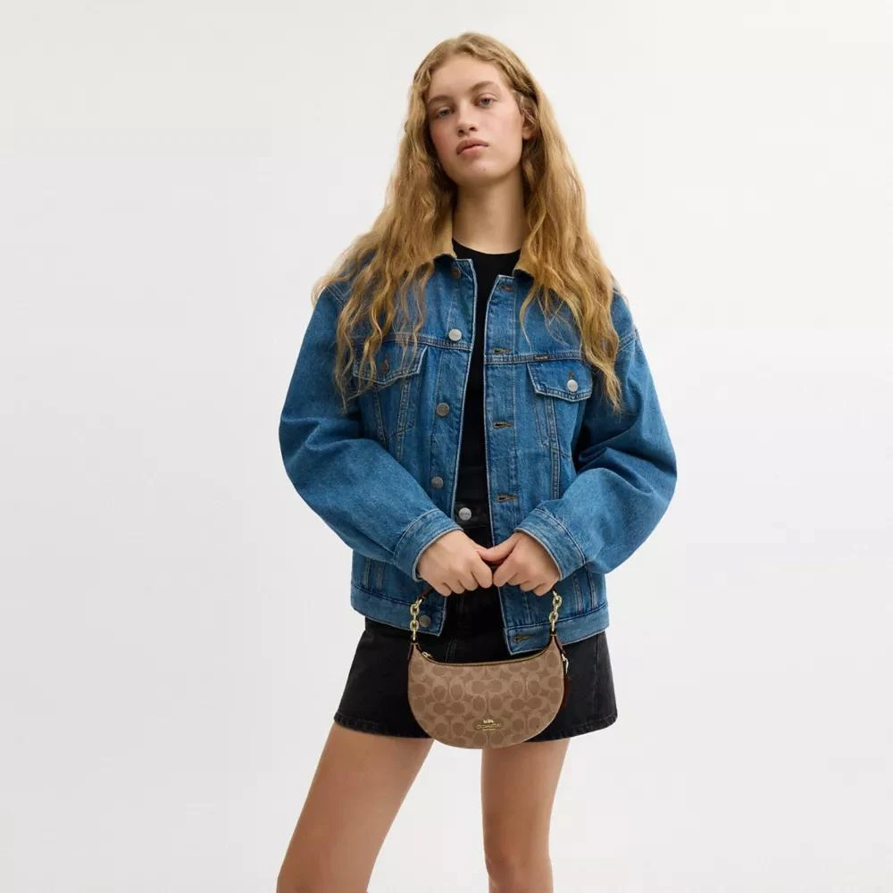 Coach Mini Payton Bag In Signature Canvas 6