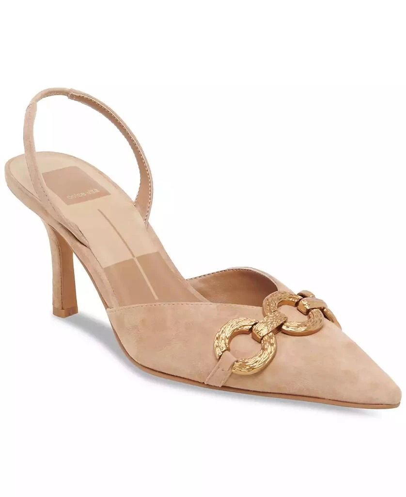 Dolce Vita Women's Haylee Chain-Trim Slingback Pumps 1