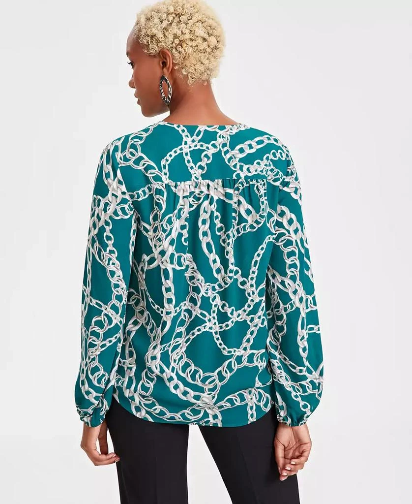 INC International Women's Printed Surplice Top, Created for Macy's 3