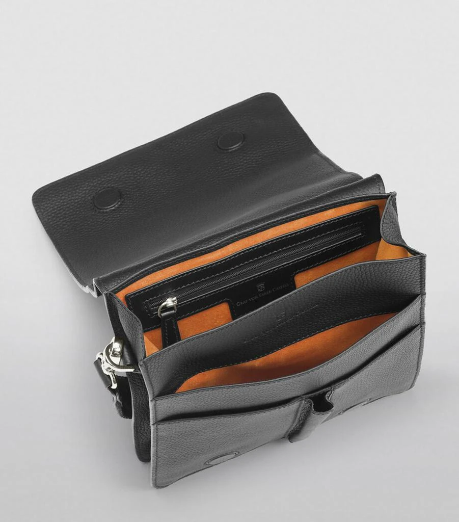 Graf von Faber-Castell Small Leather Cashmere Messenger Bag 2