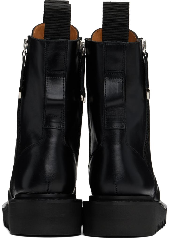 Toga Virilis Black Lace-Up Boots