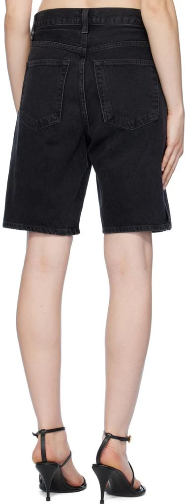AGOLDE Black Vida Denim Shorts 3