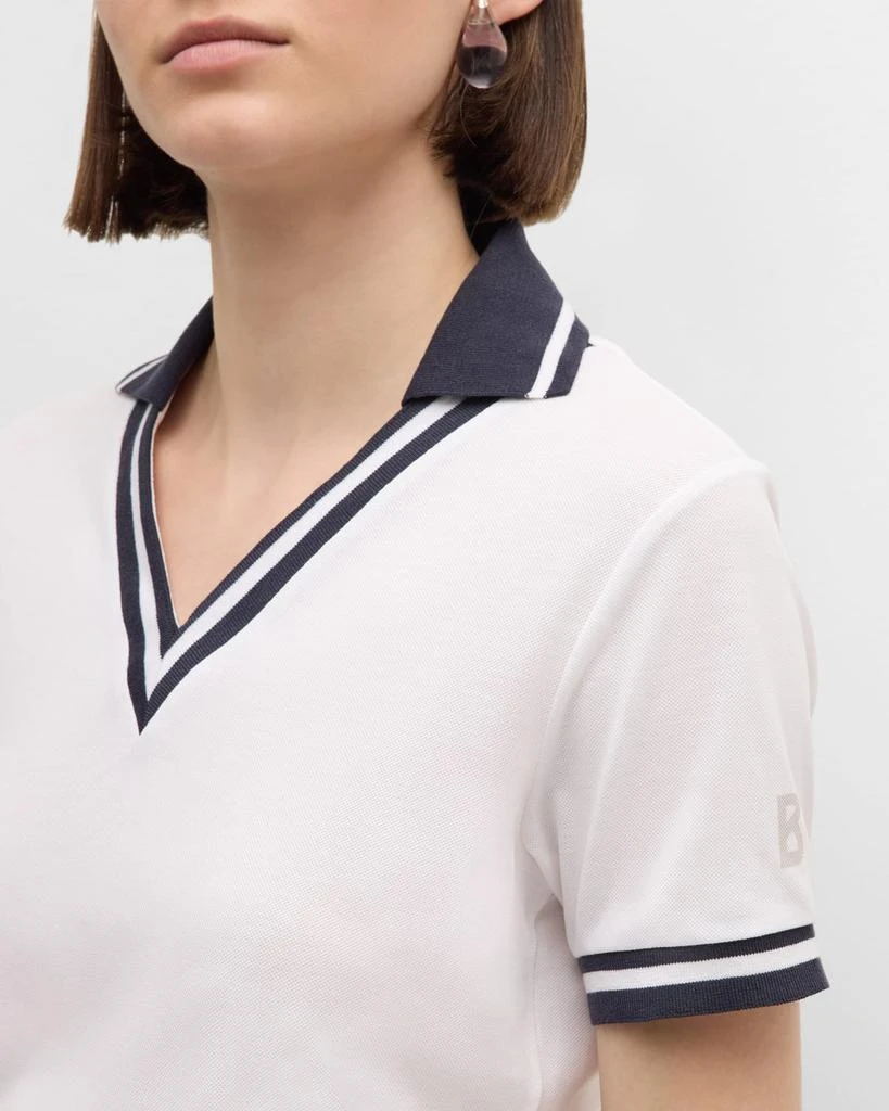Bogner Lydia Pique Jersey Performance Polo 5