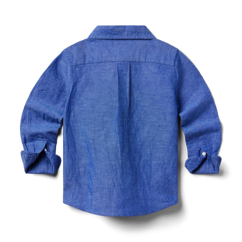 Janie and Jack Chambray Roll Up Top (Toddler/Little Kids/Big Kids)