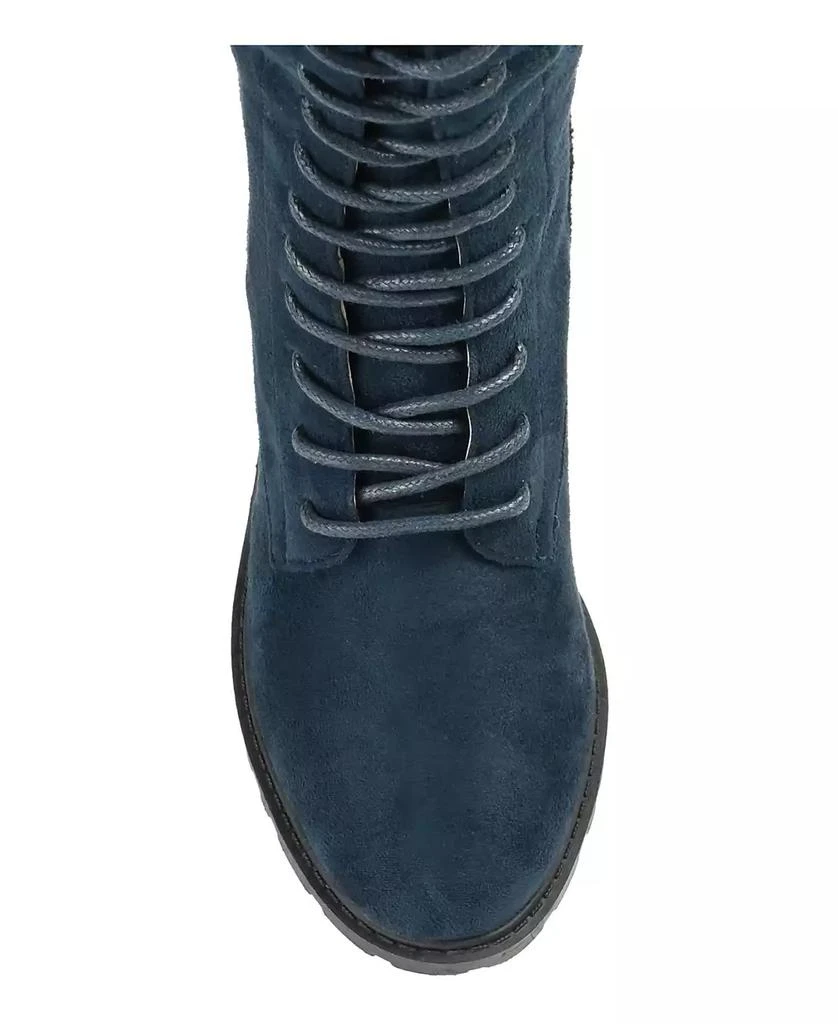 Journee Collection Women's Jenicca Extra Wide Calf Lace Up Boots 7