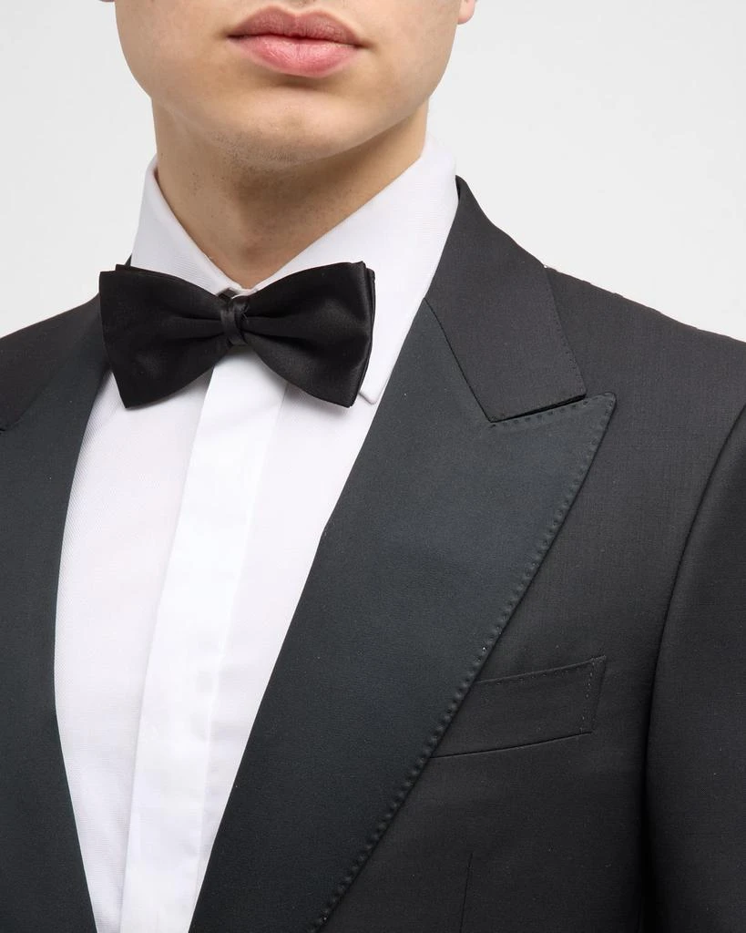 Zegna Men's Wool-Mohair Solid Tuxedo 7