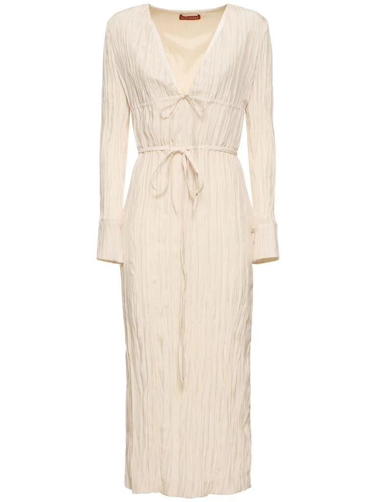 Altuzarra Carol Long Sleeve Satin Midi Dress 1