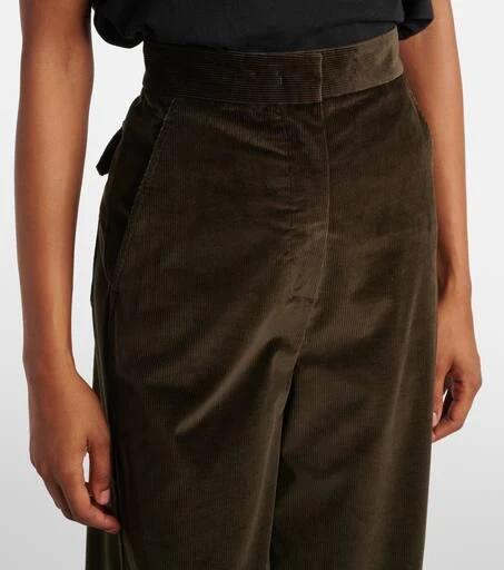 Max Mara Tritone cotton corduroy flared pants 4
