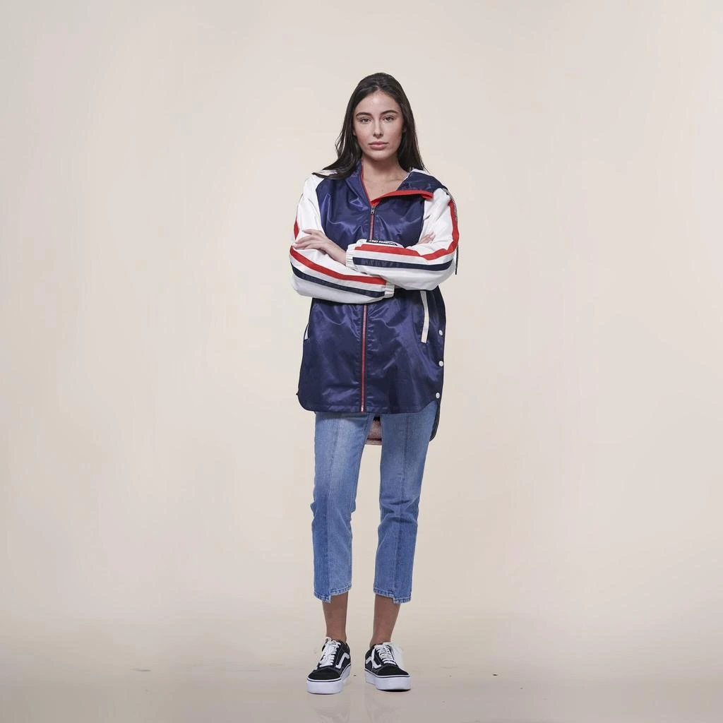 Members Only Women's Long Satin Twill Jacket 5