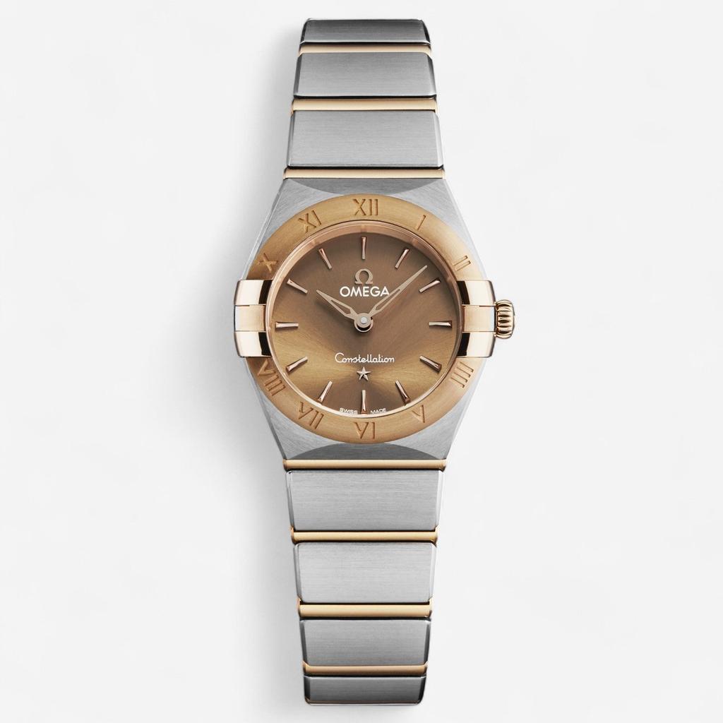 Omega Omega Constellation Stainless Steel & 18K Rose Gold Quartz Ladies Watch 131.20.25.60.13.001