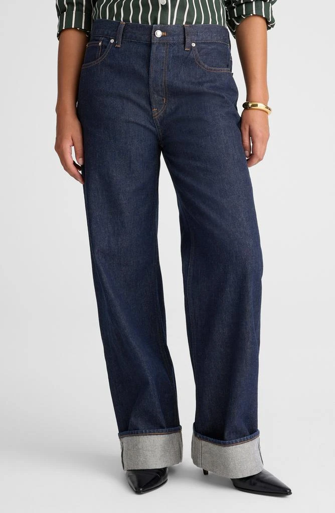 Madewell The Low Slung Cuffed Baggy Jeans 3