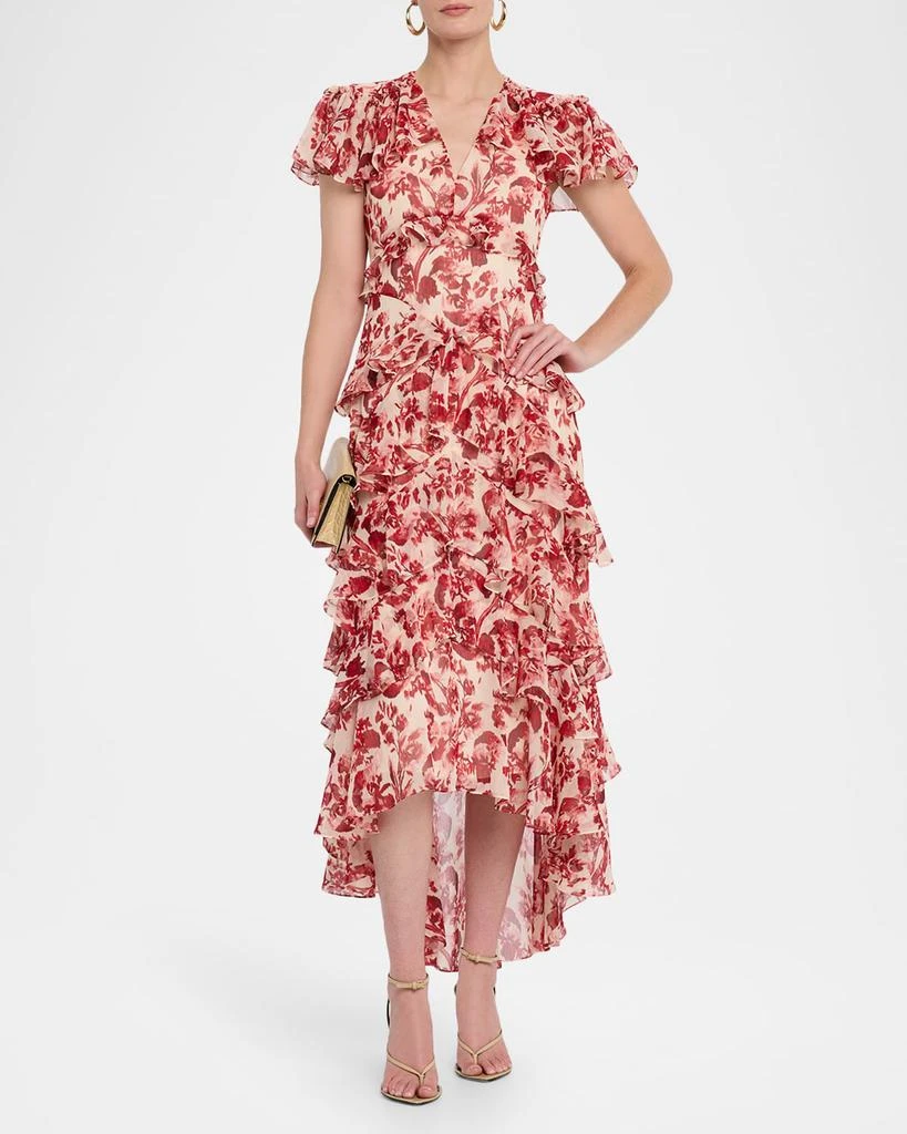Cinq a Sept Tatum Floral Ruffled Maxi Dress 2