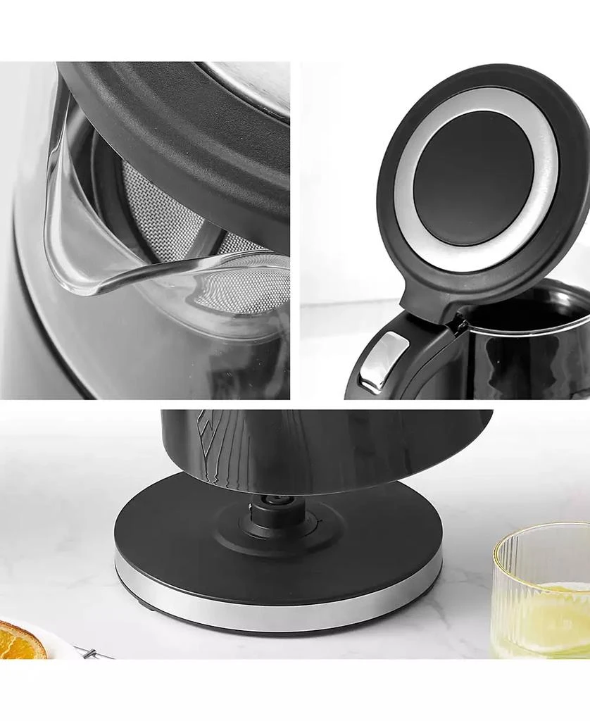 Elite Cuisine 1.8-Qt Double-Wall Cool Touch Electric Tea Kettle 4