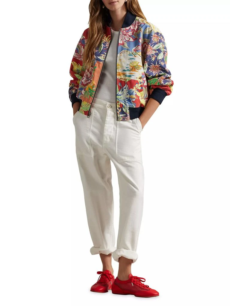 Ralph Lauren Tropical-Print Cotton Twill Bomber Jacket 2