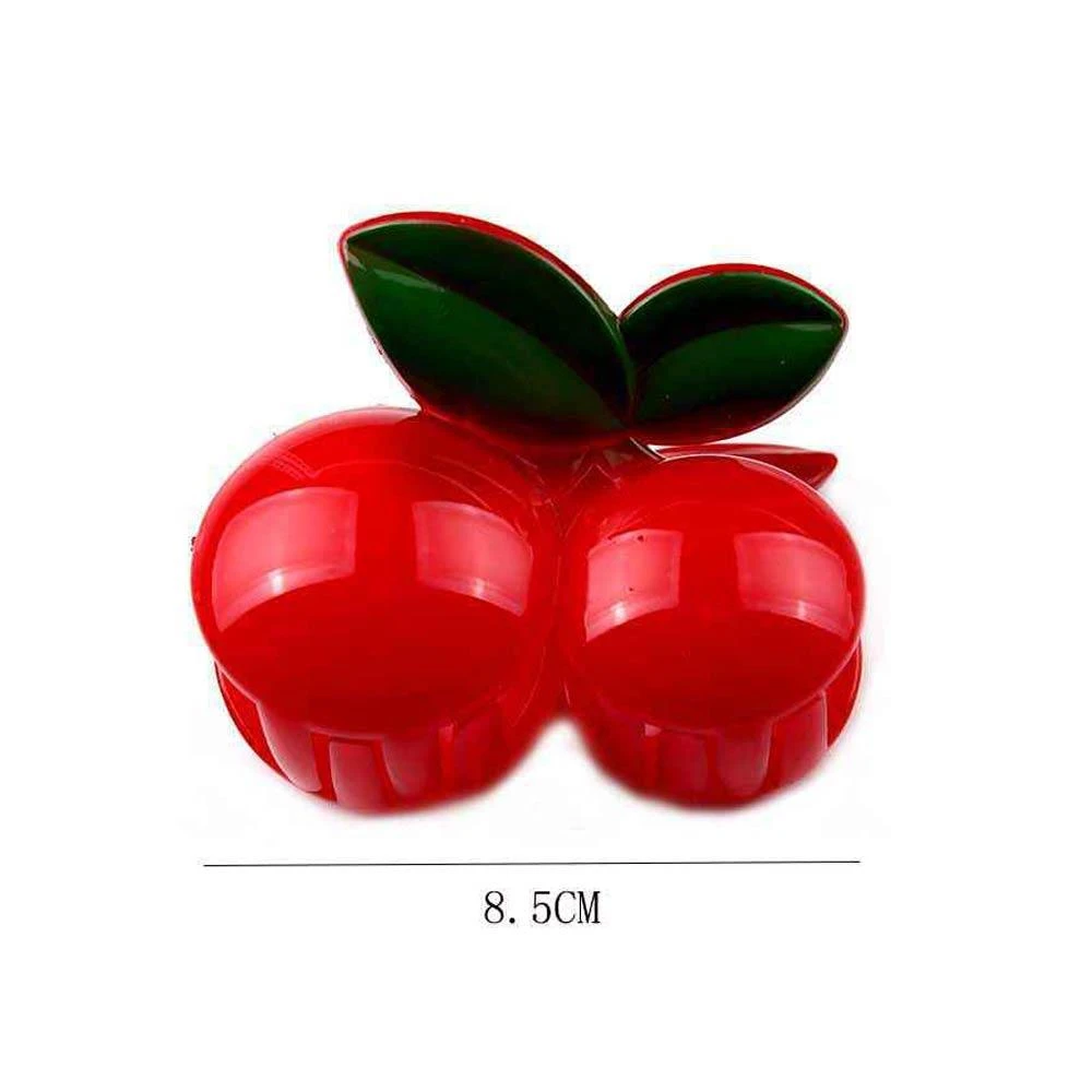 FASHNZFAB 12PCS - Cherry Fruit Hair Claw Clips 3