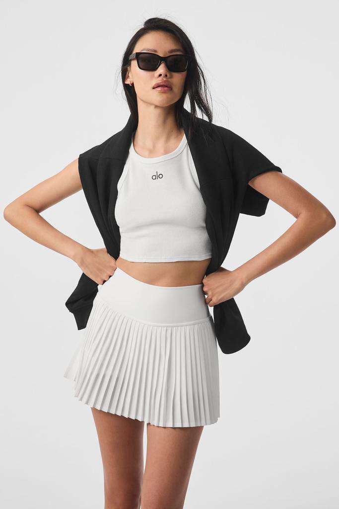 Alo Grand Slam Tennis Skirt - White