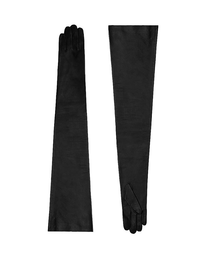 Seymoure Statement Extended Runway Opera Leather Gloves