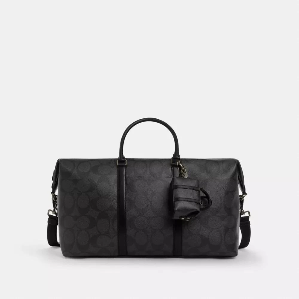 Coach Mini Trekker Bag Charm In Signature Canvas 2