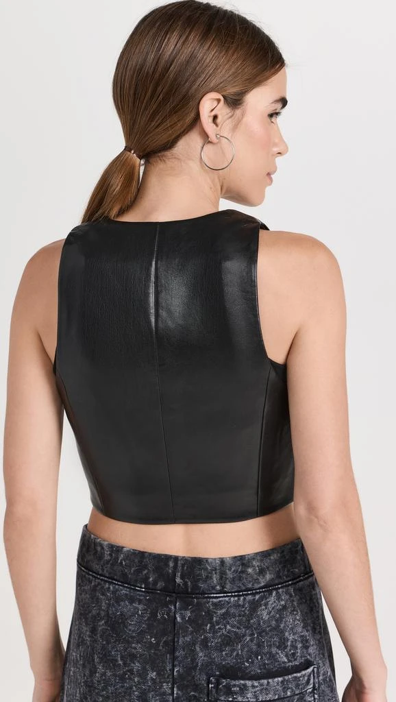 alice  olivia Donna Vegan Leather Vest 2