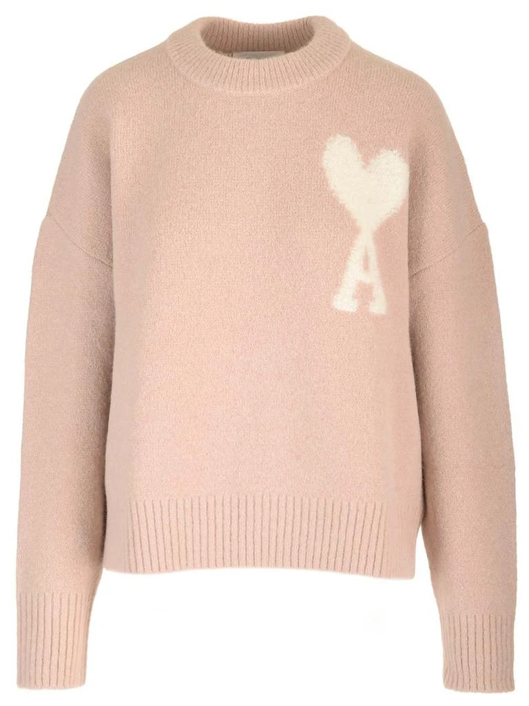AMI AMI Paris Ami de Coeur Crewneck Knitted Jumper 1