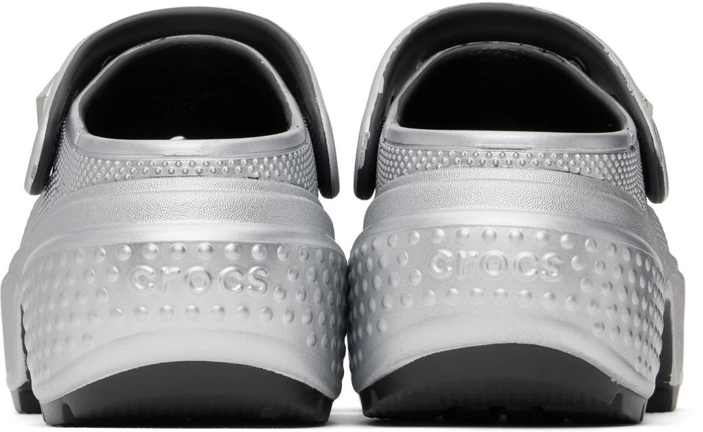 Crocs Silver Stomp Metallic Slip-on Loafers 2