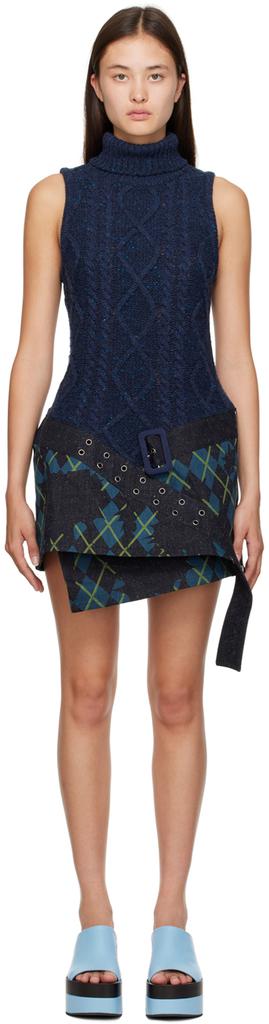 Andersson Bell Navy Rahal Crofter Minidress