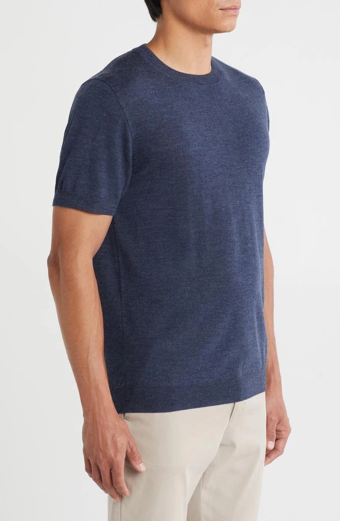 Nordstrom Short Sleeve Merino Wool 
Silk Crewneck Sweater 3