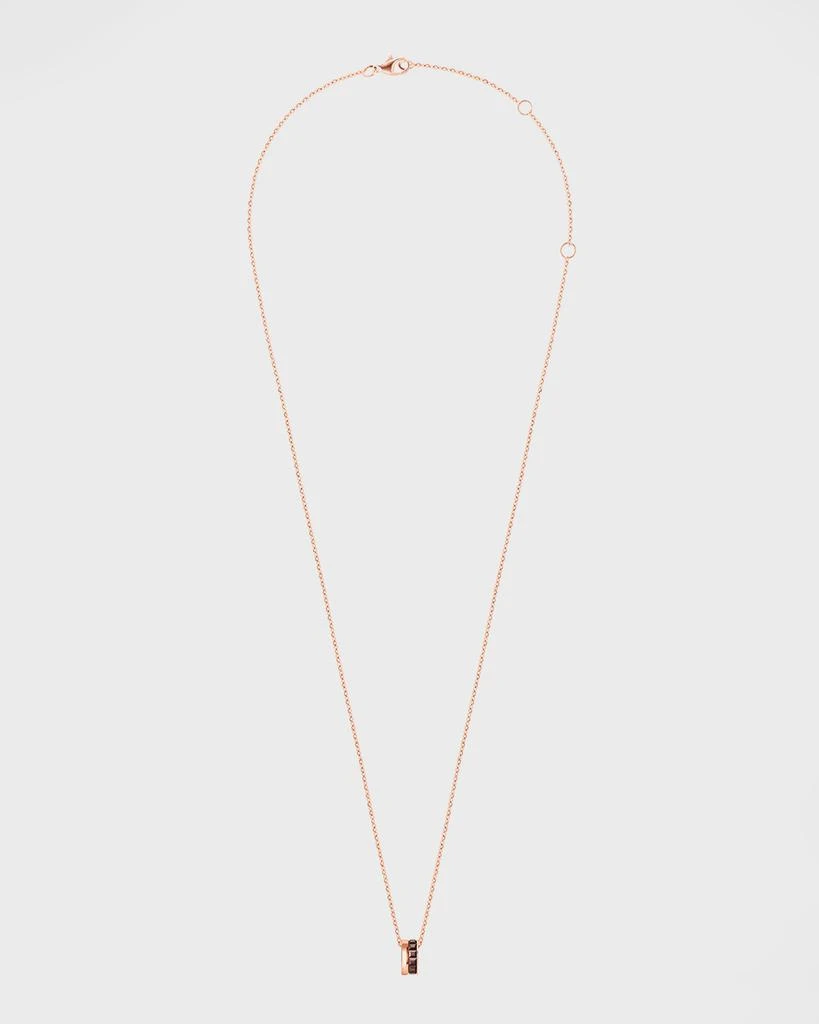 Boucheron Quatre 18K Rose Gold & Brown PVD Mini Pendant Necklace 3