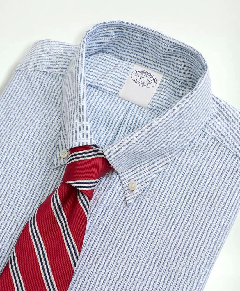 Brooks Brothers American-Made Oxford Cloth Button-Down Stripe Dress Shirt 2