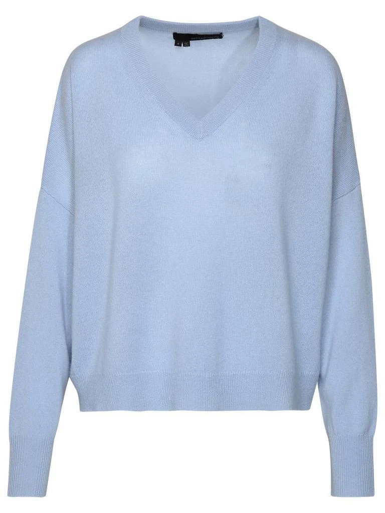 360 Cashmere 360 Cashmere 'Camille' Light Blue Cashmere Sweater 1