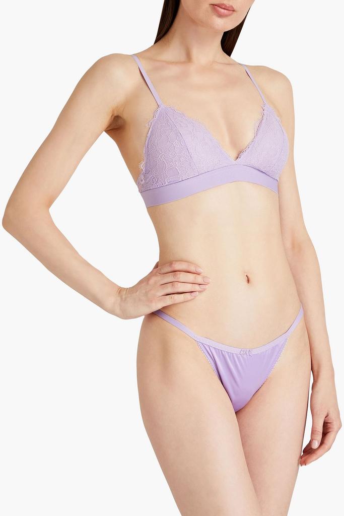 LOVE STORIES Darling Lace Lia Leavers lace triangle bra