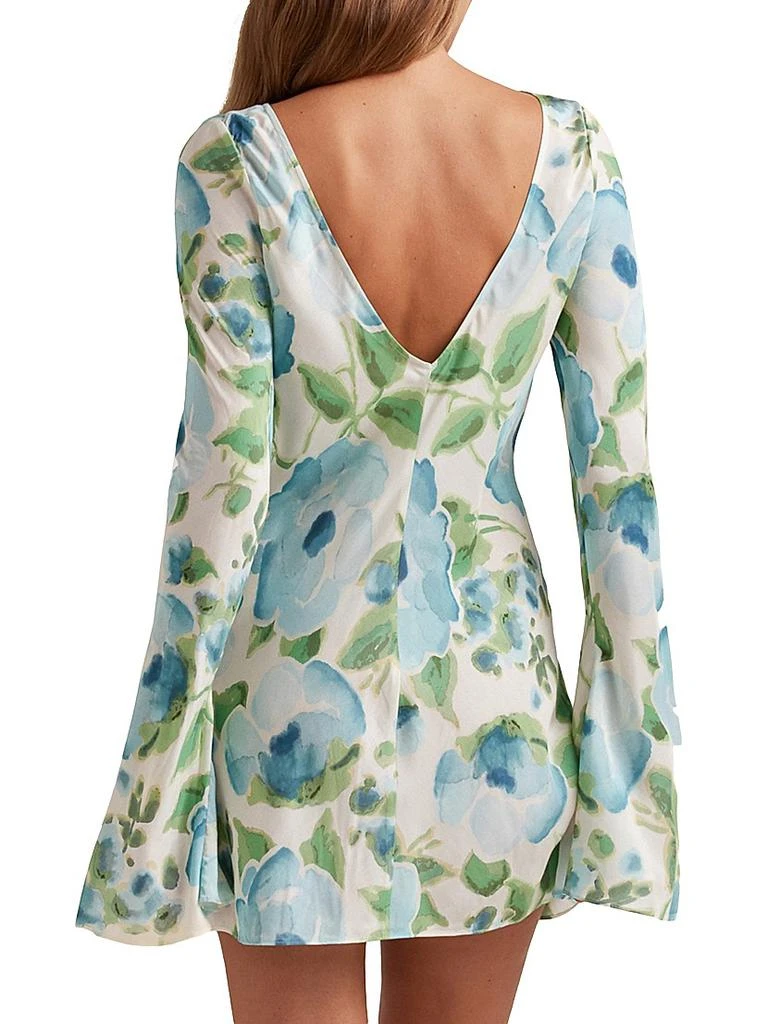 Peony Memento Floral Flare Minidress 4