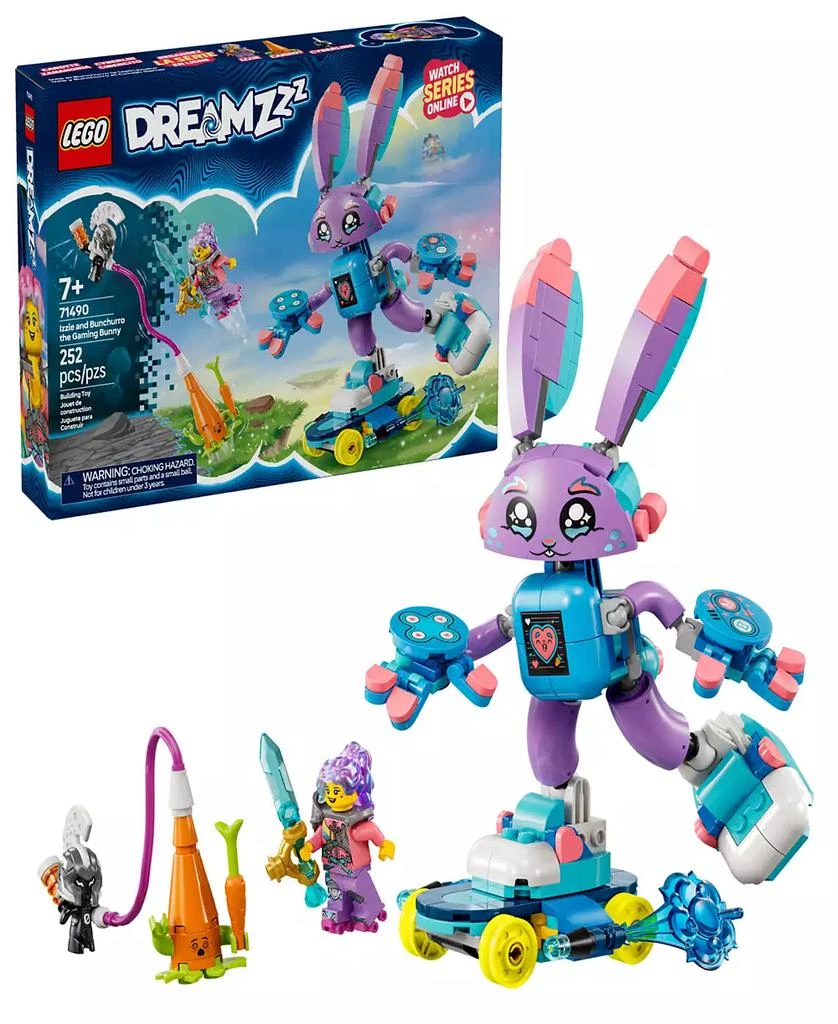 LEGO DREAMZzz Izzie and Bunchurro the Gaming Bunny Building Set 71490, 252 Pieces