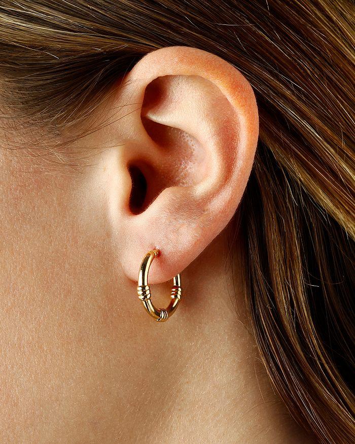 Bloomingdale's Small Round Hoops in 14K Yellow Gold