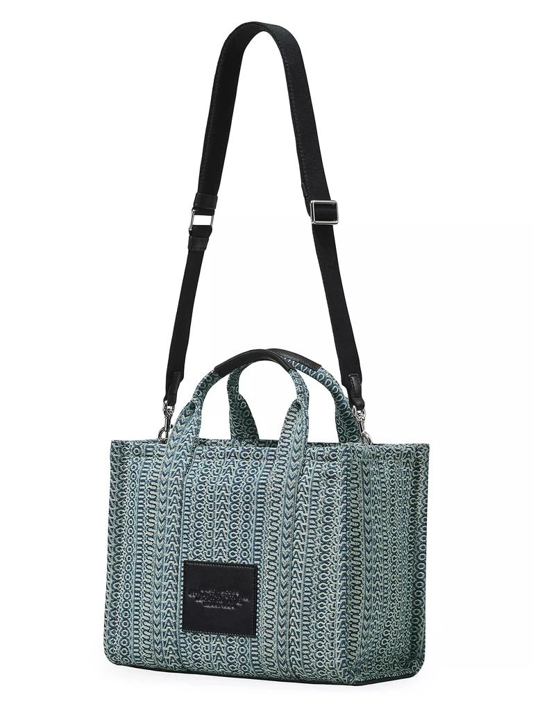Marc Jacobs The Washed Monogram Denim Medium Tote Bag 4