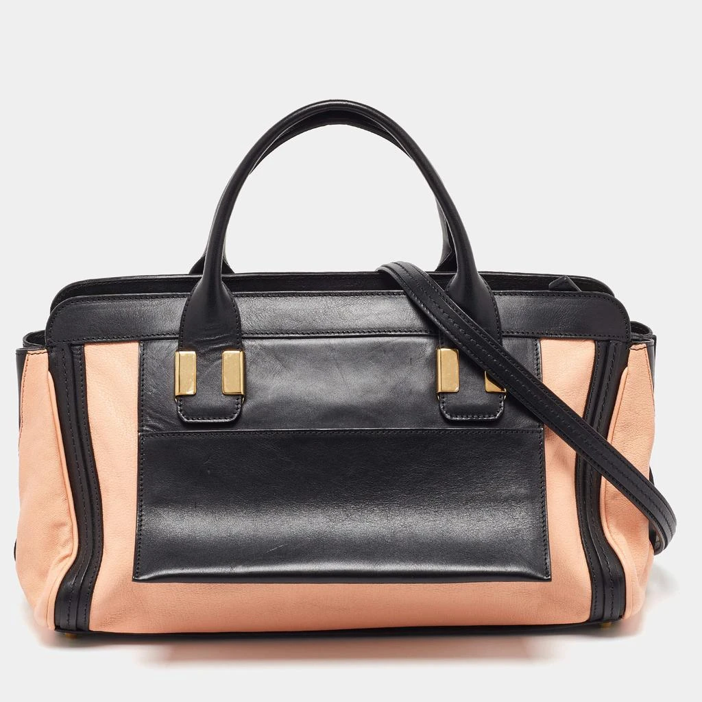 Chloé Chloe Orange/Black Leather Alice Satchel 1