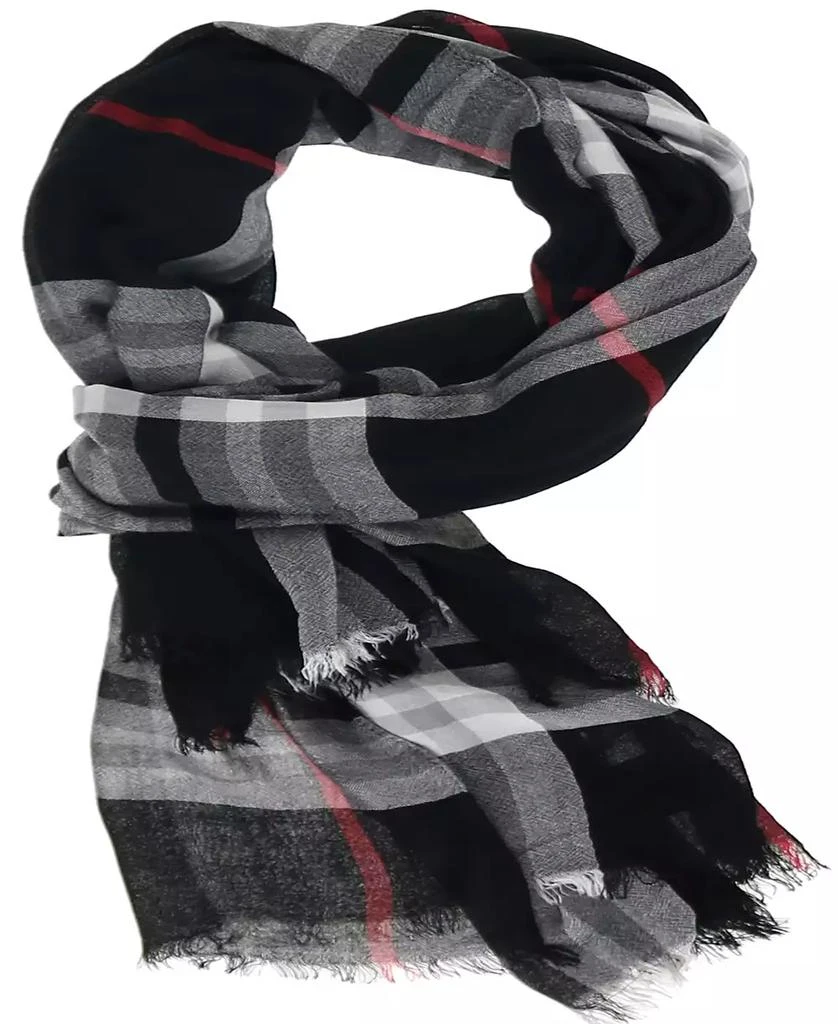 Fraas Women's Signature Plaid Lightweight Evening Wrap 2