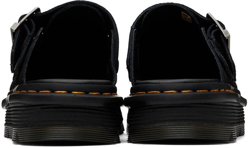 Dr. Martens Black ZebZag Slingback Platform Mules 2