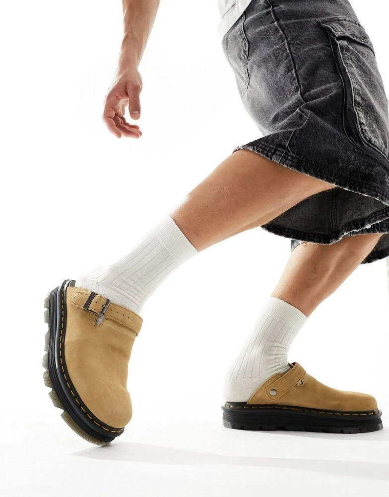 Dr. Martens Dr Martens ZebZag mule in tan suede 4