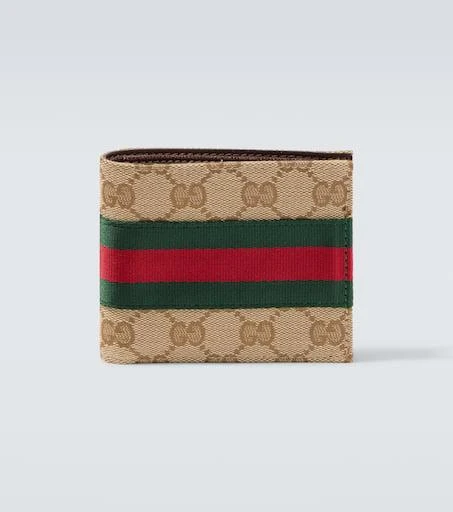 Gucci GG Canvas Web Stripe bifold wallet